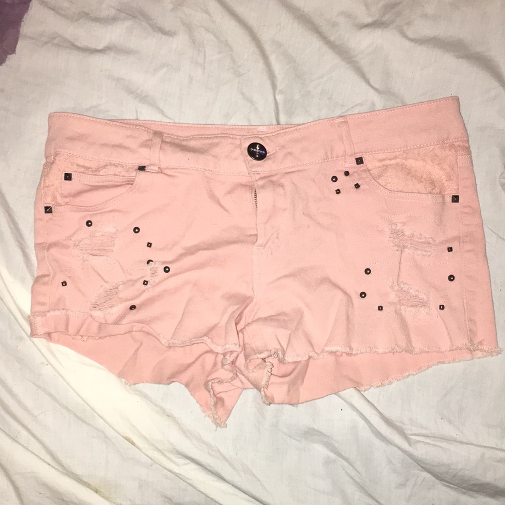 RUE 21 PINK JEAN SHORTS